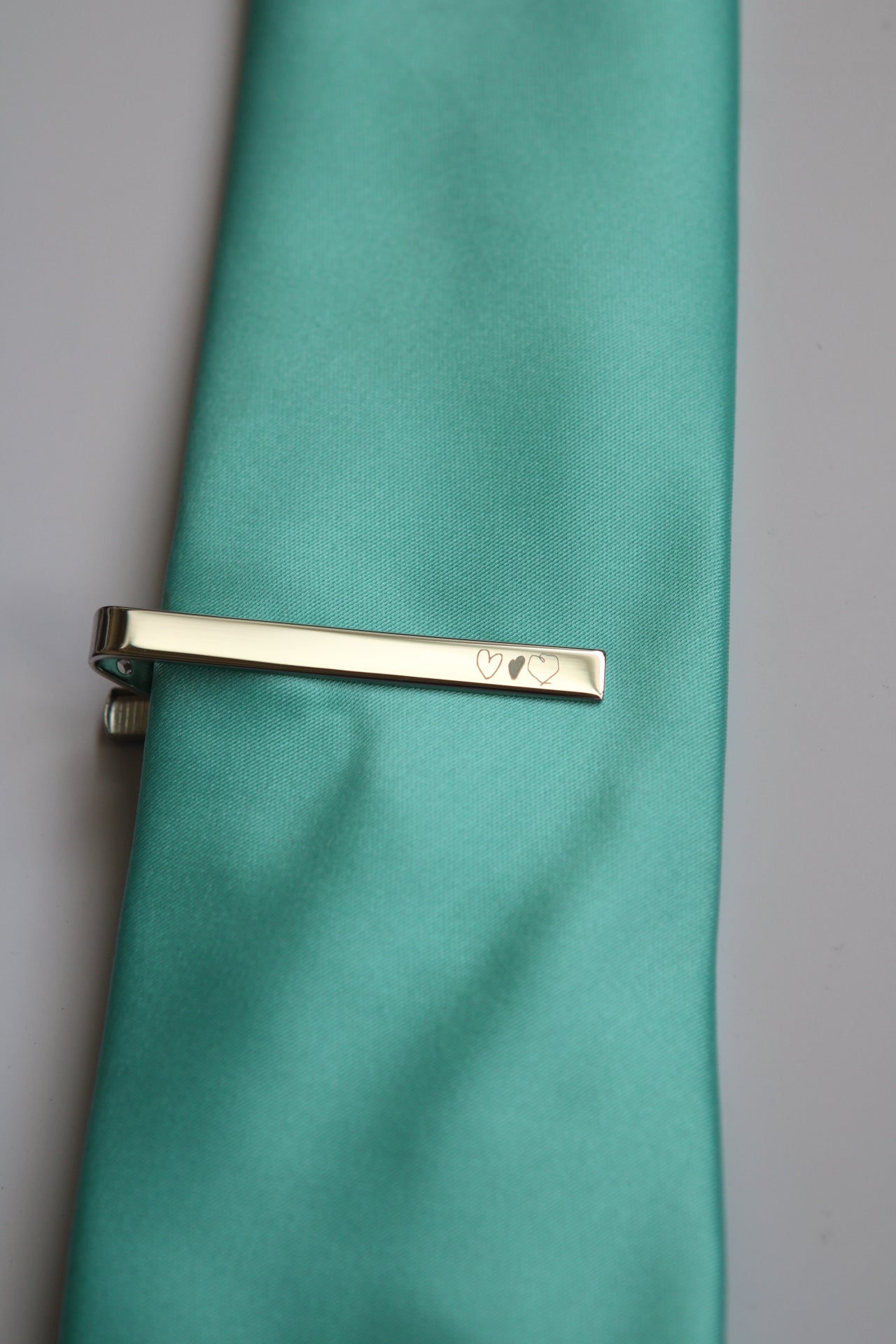 Handwriting tie clip